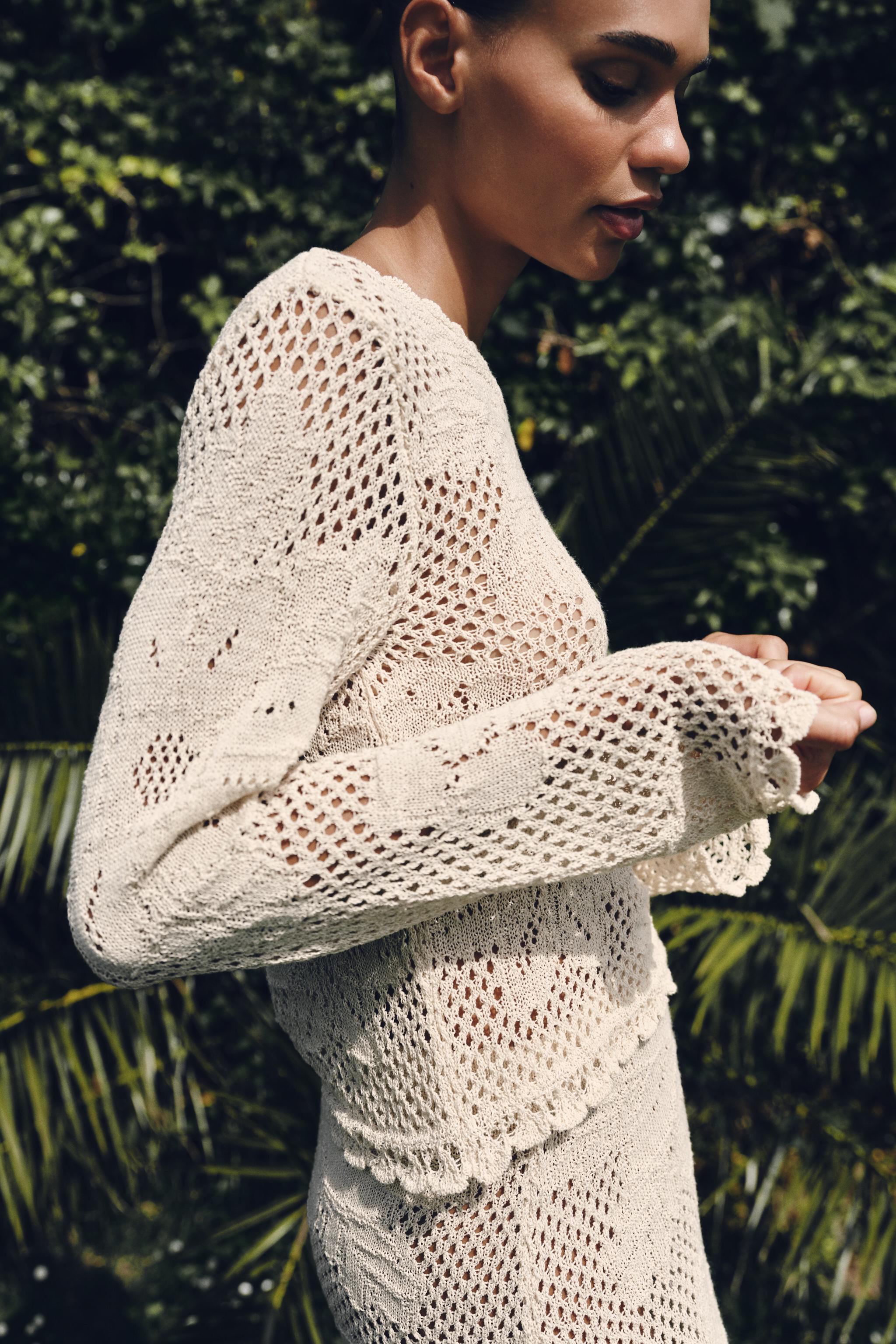 POINTELLE KNIT JUMPER
